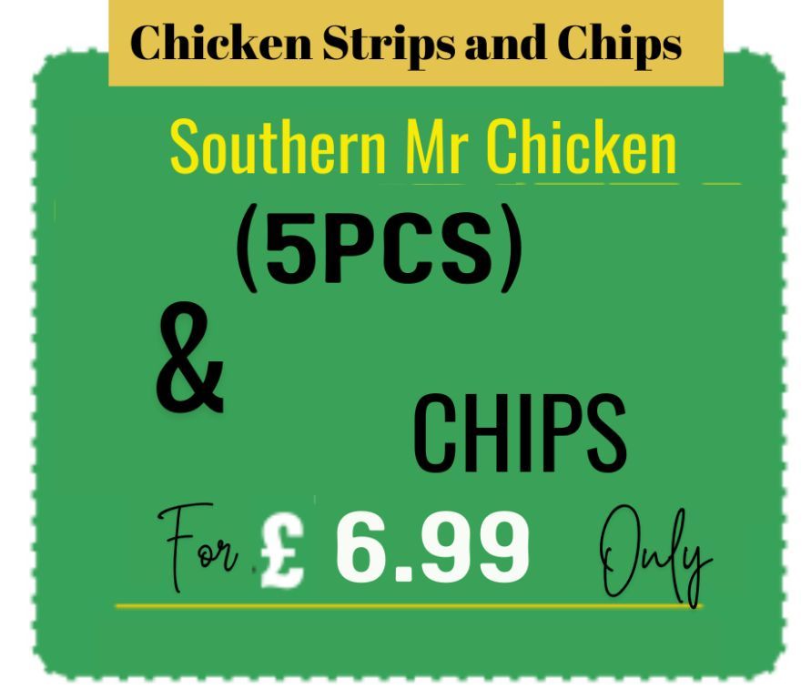 Chicken Strips (5 pcs) & Chips
