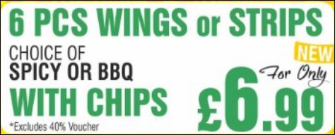 BBQ Wings (6 pcs) & Chips